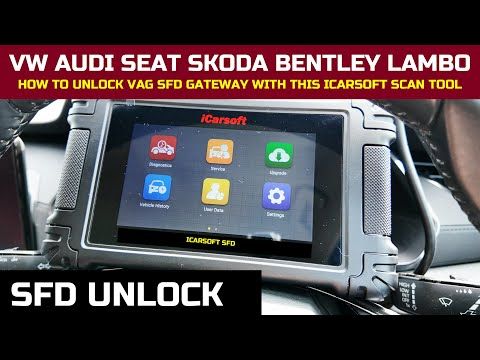 SFD Unlock for VAG Made Simple &mdash; UK Technician Shows iCarsoft VAWS V4.0 Unlocking VW & Audi Diagnostic Protection Step by Step (In-Car)